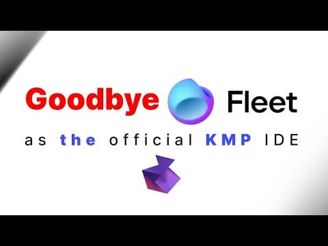 Goodbye Fleet as the official Kotlin Multiplatform IDE